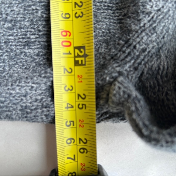 Chaps Men's Gray Sweater with Brown elbow patches Size XLarge - Picture 8 of 8